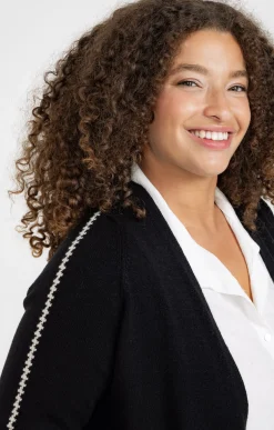 Cardigan avec détail contrasté