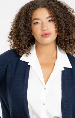 Cardigan avec détail contrasté