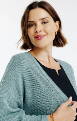 Cardigan avec fil lurex
