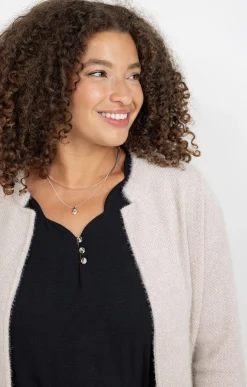 Cardigan long ouvert