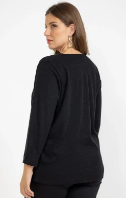 Cardigan uni avec boutons fantaisies