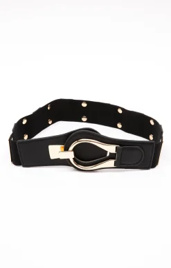 Ceinture large élastiquée