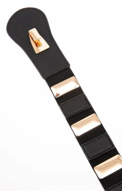 Ceinture large élastiquée