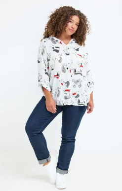 Chemise avec imprimé chiens