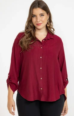 Chemise effet froissé