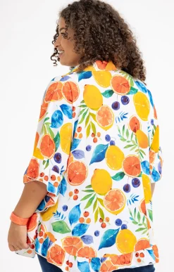 Chemise imprimé pamplemousse