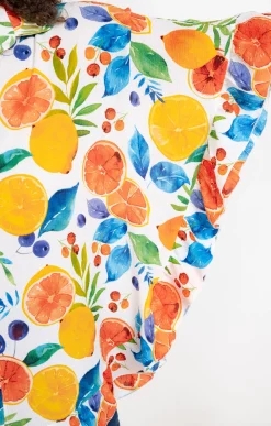 Chemise imprimé pamplemousse
