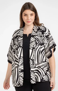 Chemise imprimée ouverte