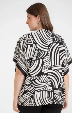 Chemise imprimée ouverte