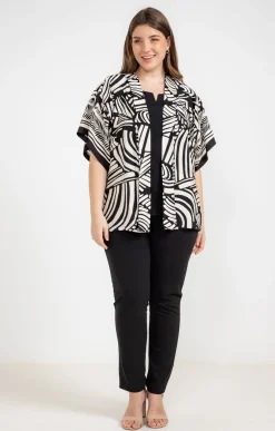 Chemise imprimée ouverte