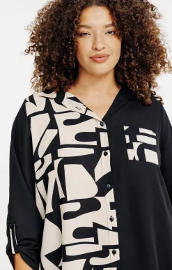 Chemise imprimée patch