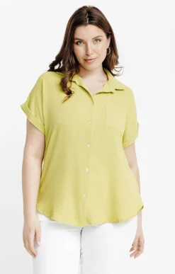 Chemise manches courtes unie