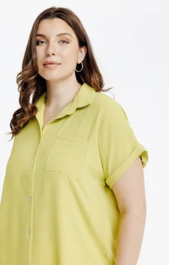 Chemise manches courtes unie