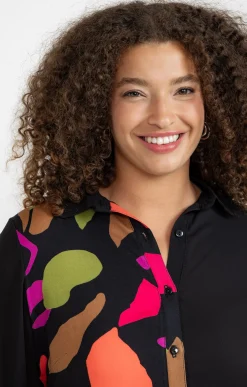 Chemise patch imprimé floral