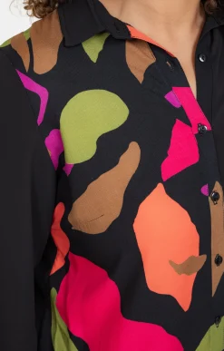Chemise patch imprimé floral
