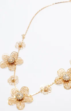 Collier ras-de-cou fleurs légères
