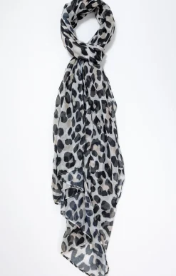 Foulard léger imprimé léopard