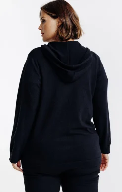 Gilet à capuche avec lurex