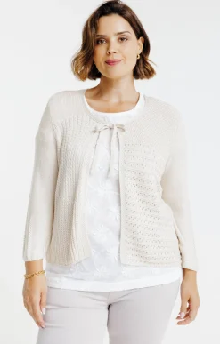Gilet à nouer avec fil lurex