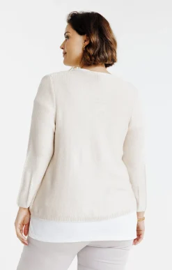 Gilet à nouer avec fil lurex