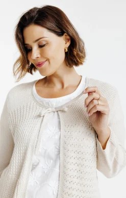 Gilet à nouer avec fil lurex