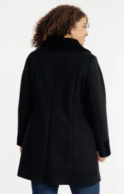 Manteau avec flockage léopard