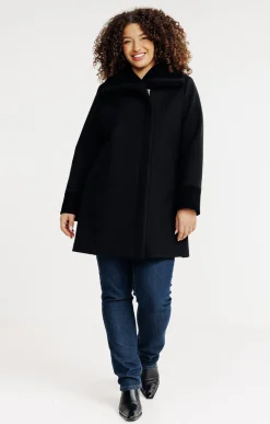 Manteau avec flockage léopard