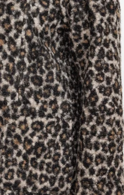 Manteau bouclette imprimé léopard