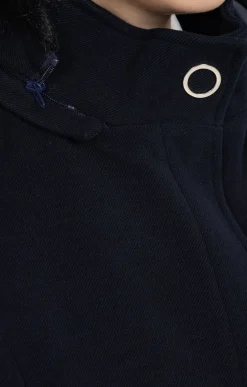 Manteau mi-long à capuche