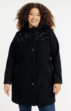Manteau patch avec capuche