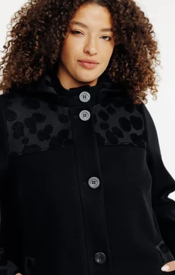 Manteau patch avec capuche