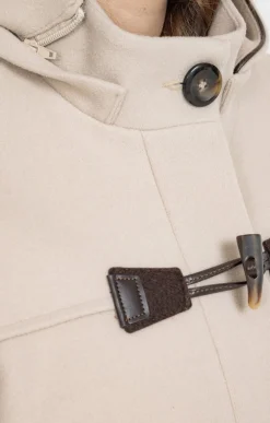 Manteau uni à capuche