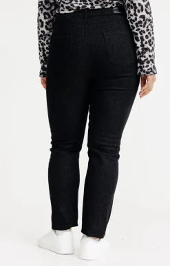 Pantalon 5 poches brillant