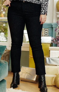 Pantalon 5 poches brillant