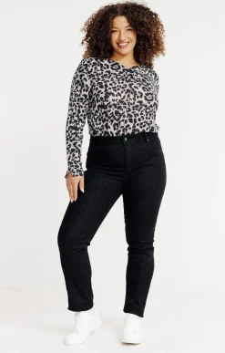 Pantalon 5 poches brillant