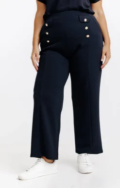 Pantalon chic à boutons