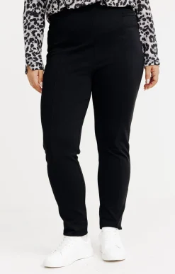 Pantalon de ville coupe droite en maille