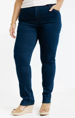 Pantalon droit denim