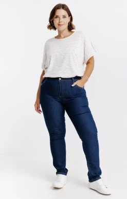 Pantalon droit denim