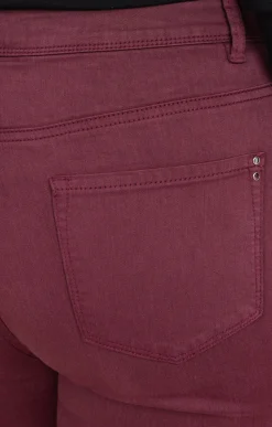 Pantalon droit effet satin