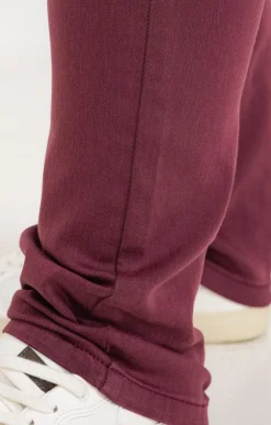 Pantalon droit effet satin