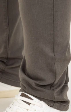 Pantalon droit effet satin