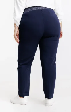 Pantalon droit forme jogging brillant