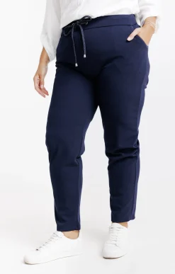 Pantalon droit forme jogging brillant