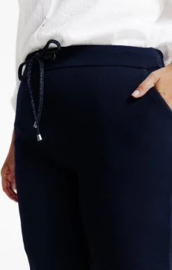 Pantalon droit forme jogging brillant