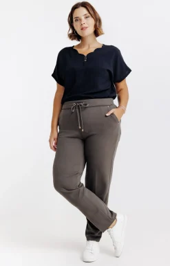 Pantalon droit style jogging