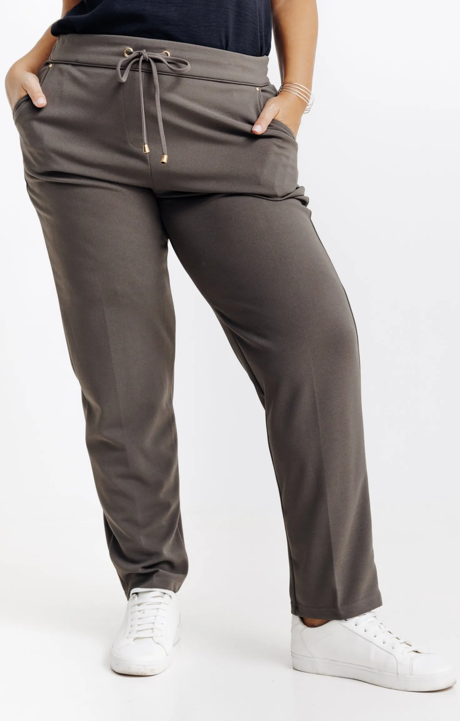 Pantalon droit style jogging