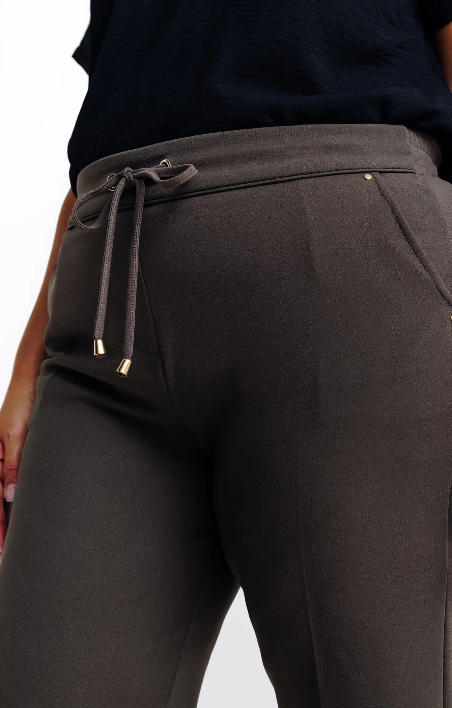 Pantalon droit style jogging