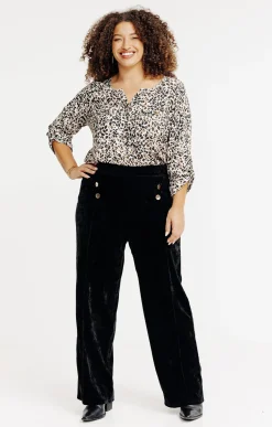 Pantalon droit velours