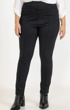 Pantalon en maille chinée
